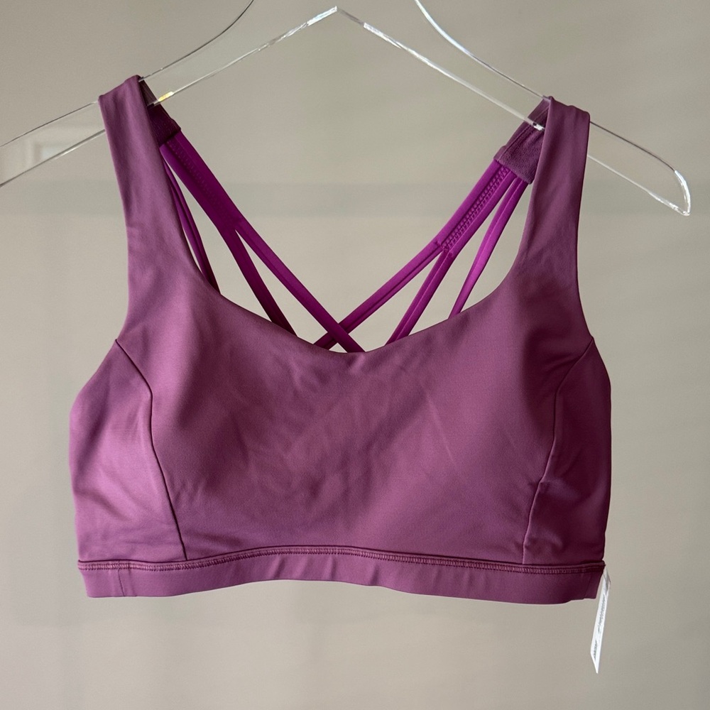 Lululemon Women's Violet Free to be Serene Strappy  Sports Bra - Size 10